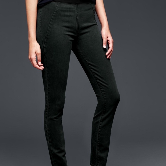 Gap 1969 Pull On Jeggings Jeans Pants Green Stretch Skinny Resolution, Size 29 - Picture 2 of 9